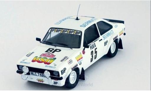 Diecast model cars Ford Escort RS 1800 MK II No.35 vsd Rally WM Rally Monte Carlo D.Snobeck/D.Emmanuelli 1/43 Trofeu