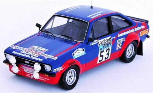 Diecast model cars Ford Escort RS 1800 Mk II No.53 Sonnenschein Batterien Rally WM RAC Rally 1977 R.Hainbach/P.Linzen 1/43 Trofeu