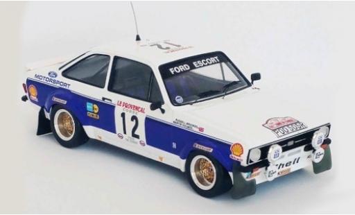 Diecast model cars Ford Escort RS 1800 MK II RHD No.12 Motorsport Rally WM Tour de Corse 1977 R.Brookes/M.Holmes 1/43 Trofeu