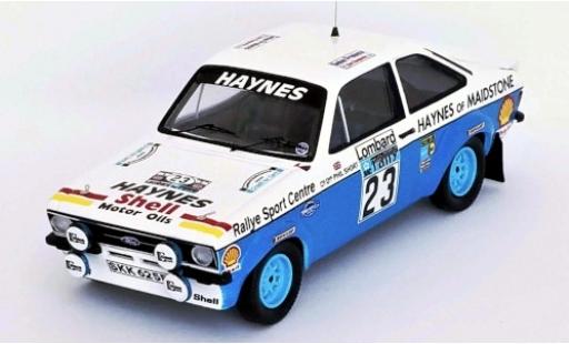 Diecast model cars Ford Escort RS 1800 MK II RHD No.23 Haynes Rally WM RAC Rally 1978 J.Taylor/P.Short 1/43 Trofeu