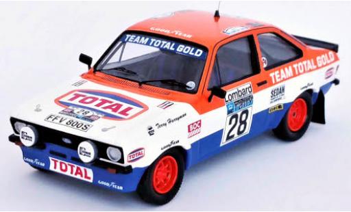 Diecast model cars Ford Escort RS 1800 Mk II RHD No.28 Total Rally WM RAC Rally 1979 M.Wilson/T.Harryman 1/43 Trofeu