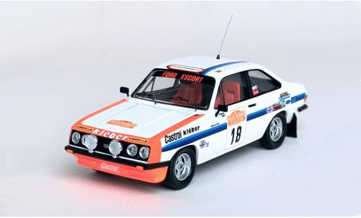 Diecast model cars Ford Escort RS 2000 MK II Rally San Remo 1977 #18 1/43 Trofeu