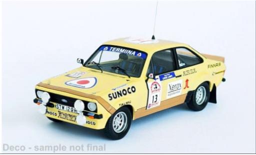 Diecast model cars Ford Escort RS MK II No.13 Rally WM 1000 Lakes Rally 1980 1/43 Trofeu