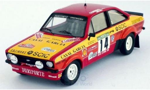 Diecast model cars Ford Escort RS MK II No.14 Rally WM Rally Portugal 1985 C.Bica/J.Sena 1/43 Trofeu