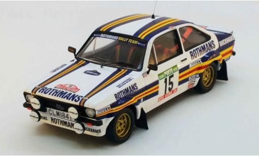 Diecast model cars Ford Escort RS MK II No.15 Rothmans Rally WM Rally Portugal 1981 M.Wilson/T.Harryman 1/43 Trofeu