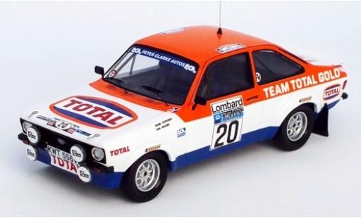 Diecast model cars Ford Escort RS MK II No.20 Team Total Gold Total Rally WM RAC Rally 1979 H.Toivonen/P.Boland 1/43 Trofeu