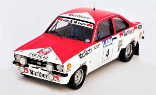 Diecast model cars Ford Escort Rally Mk2 No.4 Toyota Team Europe WM 1000 Lakes 1977 A.Vatanen/A.Aho 1/43 Trofeu