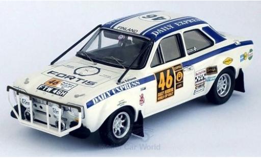 Diecast model cars Ford Escort MK1 MKI No.46 Daily Express London - Mexico World Cup Rally 1970 R.Aaltonen/H.Liddon 1/43 Trofeu