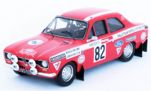 Diecast model cars Ford Escort MK1 MkI No.82 Rallyteam Wereld Op Wielen Rally Monte Carlo 1972 G.van Lennep/J.Klein 1/43 Trofeu