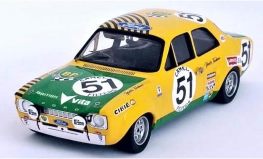 Diecast model cars Ford Escort MK1 MkI RHD No.51 BP 24h Spa Francorchamps 1971 H.Akersloot/Y.Fontaine 1/43 Trofeu
