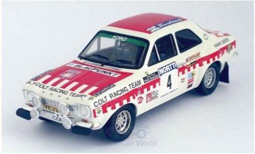 Diecast model cars Ford Escort RS 1600 MKI No.4 Colt Racing Team Rally WM 1000 Lakes Rally 1973 T.Makinen/H.Liddon 1/43 Trofeu