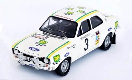 Diecast model cars Ford Escort RS 2000 MkI RS2000 No.3 BP Racing Team BP Rally Ypern 1972 G.Staepelaere/A.Aerts 1/43 Trofeu