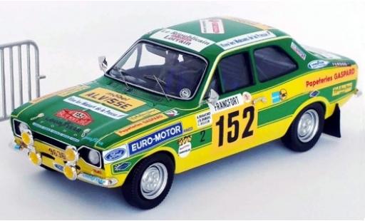 Diecast model cars Ford Escort RS 2000 MkI RS2000 RHD No.152 Euro-Motor Rally Monte Carlo 1977 avec Absperrgitter A.Beauchef/J-R.Dubois/C.Keller 1/43 Trofeu