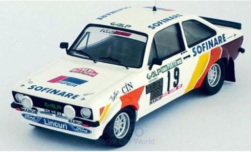 Diecast model cars Ford Escort Rally MKII No.19 WM Portugal 1982 M.Silva/R.Bevilacqua 1/43 Trofeu
