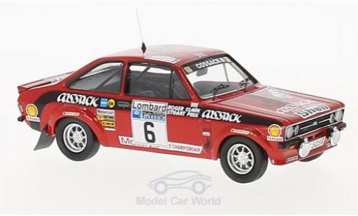 Diecast model cars Ford Escort Rally MKII No.6 Cossack WM RAC 1976 R.Clark/S.Pegg 1/43 Trofeu