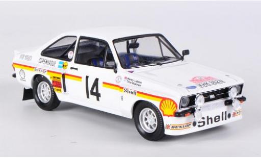Diecast model cars Ford Escort RS 1800 MKII No.14 S Rally Monte Carlo 1976 T.Makinen/H.Liddon 1/43 Trofeu