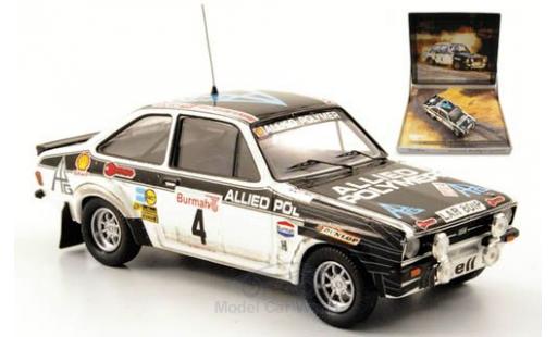 Diecast model cars Ford Escort RS 1800 MKII No.4 Allied Polymer RAC Rally 1976 British Rally Legends A.Vatanen 1/43 Trofeu