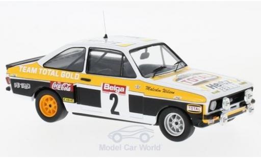 Diecast model cars Ford Escort RS 1800 MKII tarmac RHD No.2 Tarmac Haspengouw rally 1980 M.Wilson/T.Harryman 1/43 Trofeu