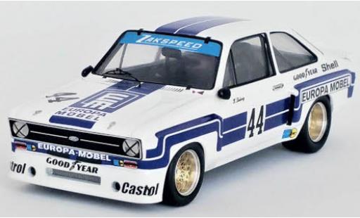 Diecast model cars Ford Escort RS MKII No.44 Zakspeed Europa M&Atilde;&para;bel DRM Norisring 1976 K.Ludwig 1/43 Trofeu