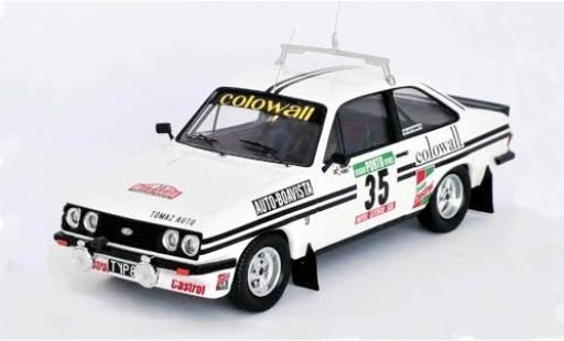 Diecast model cars Ford Escort RS 2000 MkII RS2000 No.35 Tomaz Auto Colowall Rally WM Rally Portugal 1978 C.Peres/J.Peres 1/43 Trofeu