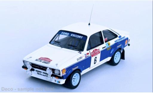 Diecast model cars Ford Escort RS 1800 MKII Rally Sanremo 1977 #1 1/43 Trofeu