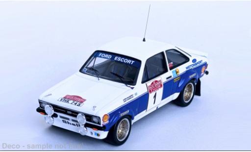 Diecast model cars Ford Escort RS 1800 MKII Rally Sanremo 1977 #6 1/43 Trofeu