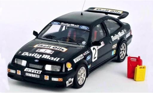 Diecast model cars Ford Sierra Cosworth RS No.2 Daily Mail Audi Sport Rally 1987 avec plinthe M.Lovell/J.Williams 1/43 Trofeu