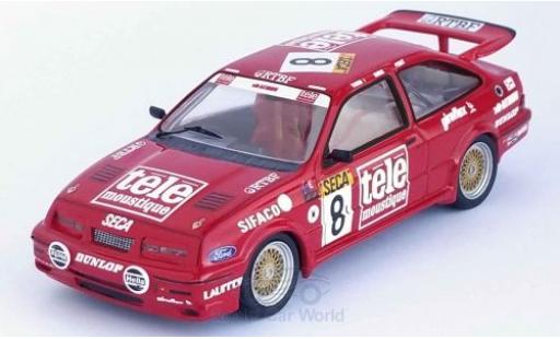 Diecast model cars Ford Sierra Cosworth RS RHD No.8 tele moustique 24h Spa 1987 A.Rouse/T.Tassin/W.Percy 1/43 Trofeu