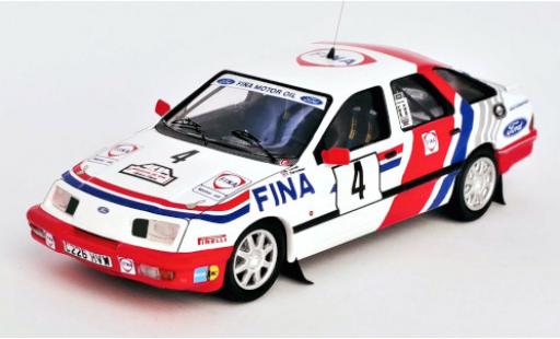 Diecast model cars Ford Sierra XR 4x4 No.4 Fina Boucles de Spa 1988 M.Lovell/T.Harryman 1/43 Trofeu