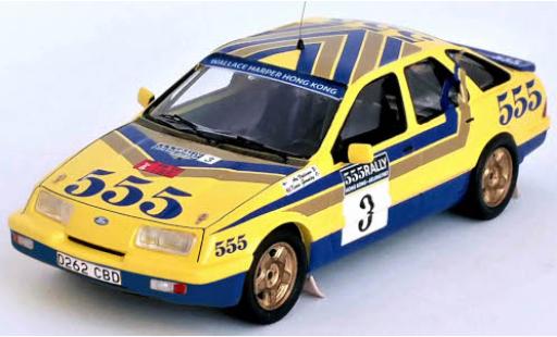 Diecast model cars Ford Sierra XR 4x4 XR4x4 No.3 555 Rally Hong Kong - Peking 1987 A.Vatanen/K.Gormley 1/43 Trofeu