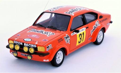 Diecast model cars Opel Kadett GT/E No.31 Pantashop Rally WM Rally Monte Carlo 1978 C.Dorche/J.B.Vieu 1/43 Trofeu