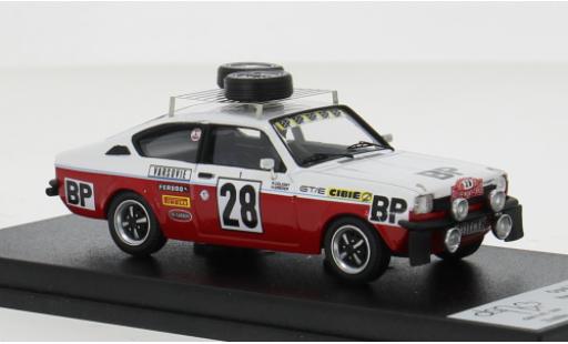 Diecast model cars Opel Kadett GT/E Rally Monte Carlo 1977 #28 1/43 Trofeu