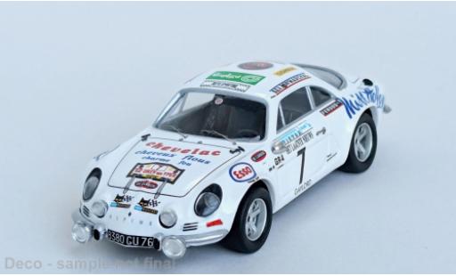 Diecast model cars Alpine A110 rallye Renault Rally Ypres 1973 #7 1/43 Trofeu
