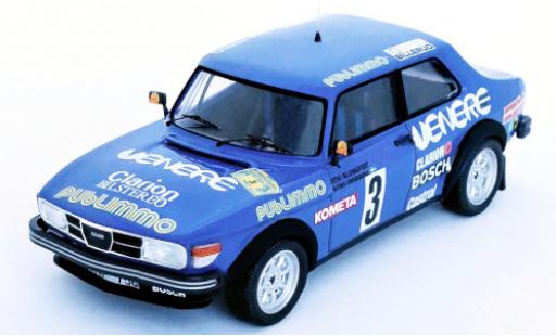 Diecast model cars Saab 99 Rally Sweden No.3 Publimmo WM 1981 S.Blomqvist/B.Cederberg 1/43 Trofeu