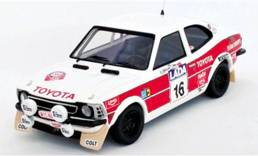 Diecast model cars Toyota Corolla Levin No.16 Rally WM 1000 Lakes Rally 1977 M.Saaristo/T.Alanen 1/43 Trofeu
