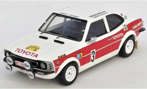 Diecast model cars Toyota Corolla Levin No.3 Team Europe Rally Sweden 1977 H.Mikkola/A.Hertz 1/43 Trofeu