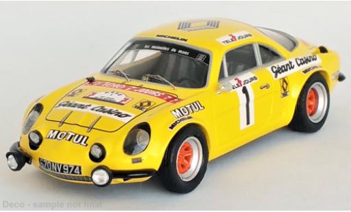Diecast model cars Alpine A110 rallye Renault No.1 Tour de la Reunion 1979 1/43 Trofeu