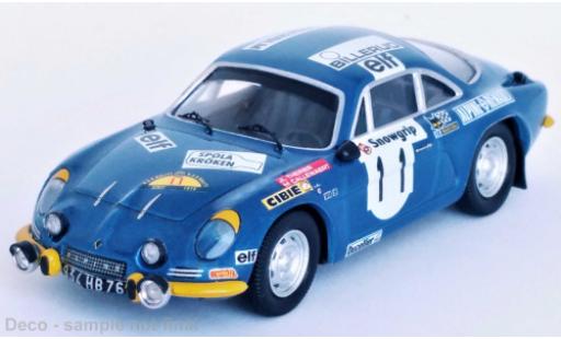 Diecast model cars Alpine A110 rallye Renault No.11 Rally WM Rally Su&Atilde;&uml;de 1973 1/43 Trofeu