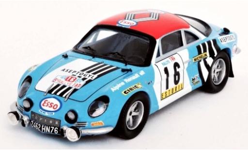 Diecast model cars Alpine A110 rallye Renault No.16 Esso Rally WM Rally Portugal 1974 1/43 Trofeu