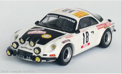 Diecast model cars Alpine A110 rallye Renault No.18 Rally WM Tour de Corse 1978 1/43 Trofeu