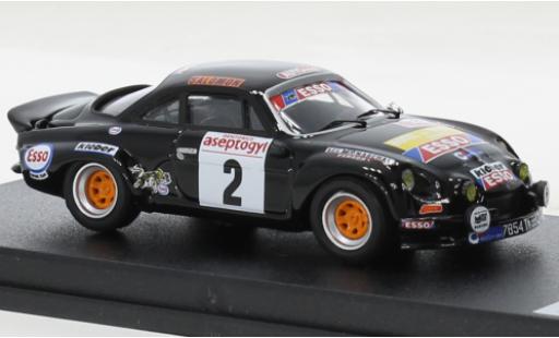 Diecast model cars Alpine A110 rallye Renault No.2 Rally du Mont Blanc 1976 1/43 Trofeu