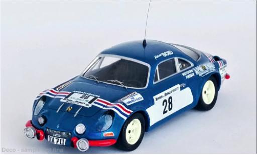 Diecast model cars Alpine A110 rallye Renault No.28 Circuit of Irland 1977 1/43 Trofeu