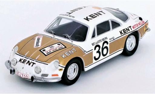 Diecast model cars Alpine A110 rallye Renault No.36 Kent Rally Ypres 1972 1/43 Trofeu