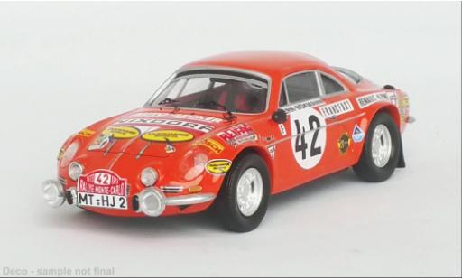 Diecast model cars Alpine A110 rallye Renault No.42 Rally WM Rally Monte Carlo 1973 1/43 Trofeu