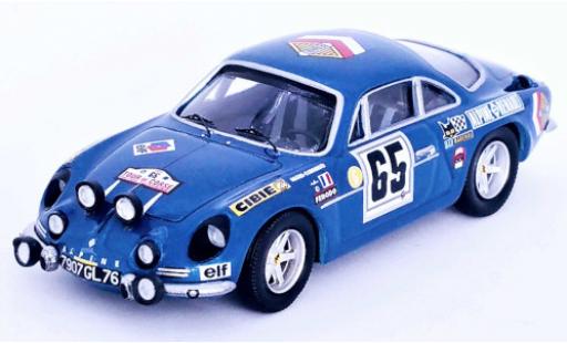 Diecast model cars Alpine A110 rallye Renault No.65 Tour de Corse 1969 1/43 Trofeu