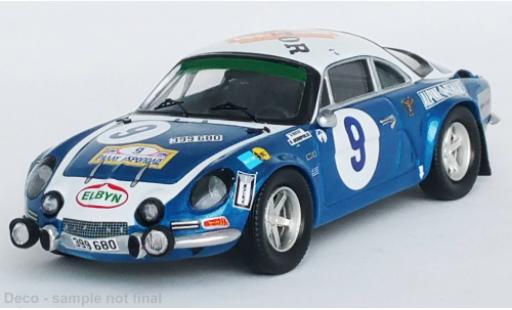 Diecast model cars Alpine A110 rallye Renault No.9 Rally WM Rally Acropolis 1975 1/43 Trofeu