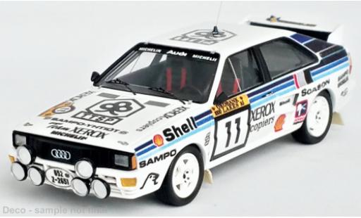 Diecast model cars Audi Quattro rallye No.11 Rally WM 1000 Lakes Rally 1985 1/43 Trofeu