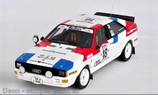 Diecast model cars Audi Quattro rallye No.18 Rally WM Rally Bandama 1981 1/43 Trofeu
