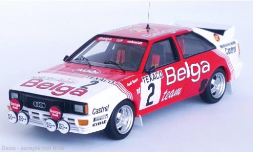 Diecast model cars Audi Quattro rallye No.2 Belga Rally Boucles de Spa 1983 1/43 Trofeu