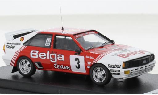 Diecast model cars Audi Quattro rallye No.3 Belga Haspengouw Rally 1983 1/43 Trofeu